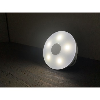 LEDセンサー付きライト 電池式/フラット人感センサー フック付 ELPA
