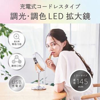 LED拡大鏡 シルバー コイズミ