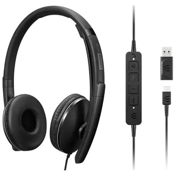Lenovo Wired アクティブノイズキャンセリング ヘッドセット 2(Teams) レノボ・ジャパン(Lenovo)