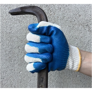 ゴム引きブルー厚手5双組 勝星産業