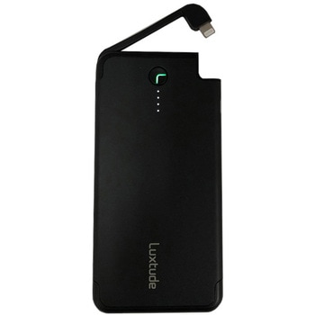 Lightningケーブル一体型 5000mAhモバイルバッテリー PowerEasy5000L Luxtude