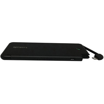 Lightningケーブル一体型 5000mAhモバイルバッテリー PowerEasy5000L Luxtude