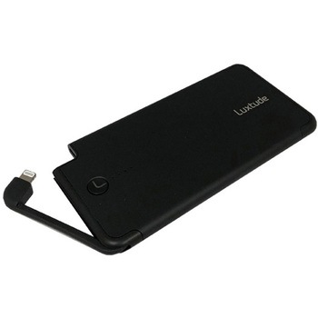 Lightningケーブル一体型 5000mAhモバイルバッテリー PowerEasy5000L Luxtude