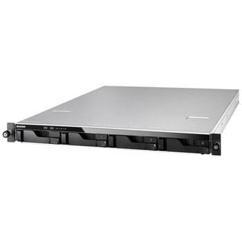 LOCKERSTOR 4RS NAS 4ベイ 1Uラックマウント Intel Atom C3538 2.1GHzクアッドコアプロセッサ搭載 8GB DDR4-2133 2 x GbE + 2 x 2.5GbE搭載 3年保証 ASUSTOR