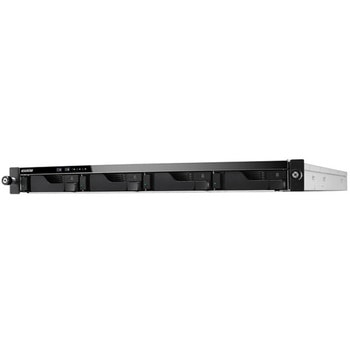 LOCKERSTOR 4RS NAS 4ベイ 1Uラックマウント Intel Atom C3538 2.1GHzクアッドコアプロセッサ搭載 8GB DDR4-2133 2 x GbE + 2 x 2.5GbE搭載 3年保証 ASUSTOR
