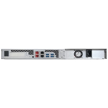 LOCKERSTOR 4RS NAS 4ベイ 1Uラックマウント Intel Atom C3538 2.1GHzクアッドコアプロセッサ搭載 8GB DDR4-2133 2 x GbE + 2 x 2.5GbE搭載 3年保証 ASUSTOR