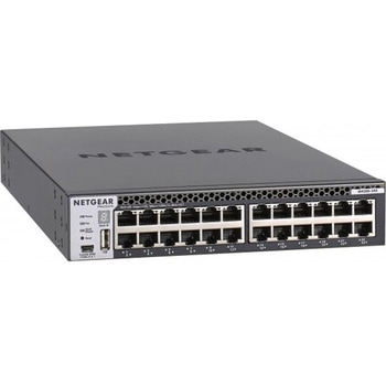 M4300-24X 10GBASE-T 24ポート + 10G SFP+ 4スロット Layer3マネージスイッチ(スタッカブル) NETGEAR