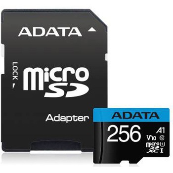 microSDカード 256GB microSDXC UHS-I CLASS10 A1対応 SD変換アダプター付属 /永久保証 ADATA