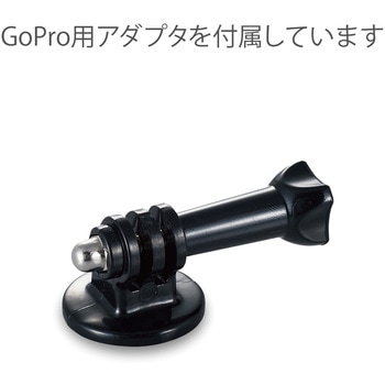 WEBカメラ スタンド アームクリップ GoPro用アダプタ付 高さ調整 角度調整 ブラック エレコム