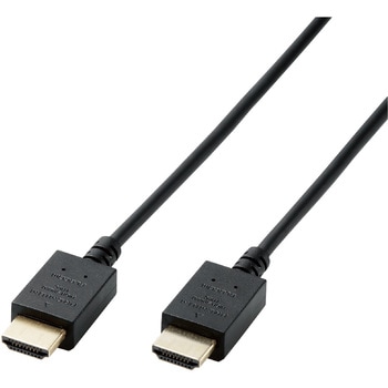 HDMIケーブル プレミアム スリム 4K対応 高速 ノイズ耐性 イーサネット対応 エレコム