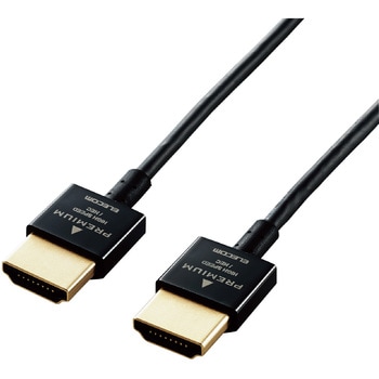 HDMIケーブル プレミアム 4K対応 スリム 小型コネクタ 高速 高画質 イーサネット対応 エレコム