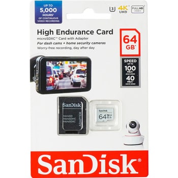 高耐久micro SDカード UHS1(U3) Class10 SanDisk(サンディスク)