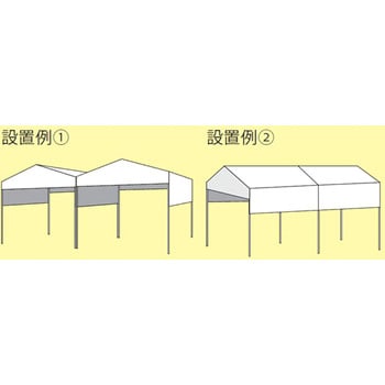 J2727-WH RAIMU(来夢) 業務用日除けテント 2.7m×2.7m 1台 来夢 【通販
