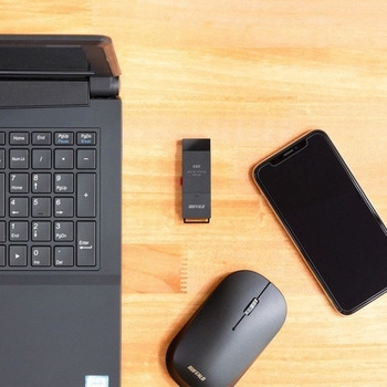 PC対応 USB3.2(Gen2) TV録画 スティック型SSD 2TB ブラック Type-C付属 BUFFALO(バッファロー)
