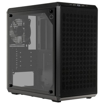 Q300L V2/MicroATXケース/通気性に優れたパンチング加工パネル採用/左サイド強化ガラスパネル/ATX電源を搭載可能/USB 3.2 Gen2 x2 Type-Cポート搭載 COOLER MASTER