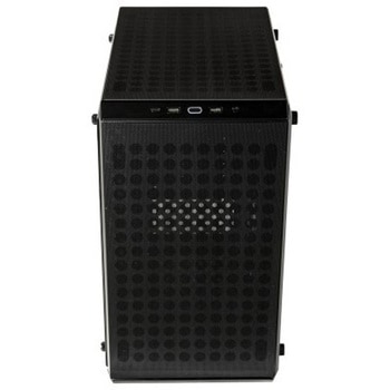 Q300L V2/MicroATXケース/通気性に優れたパンチング加工パネル採用/左サイド強化ガラスパネル/ATX電源を搭載可能/USB 3.2 Gen2 x2 Type-Cポート搭載 COOLER MASTER