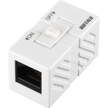 RJ45スイッチ付き中継コネクター BUFFALO(バッファロー)