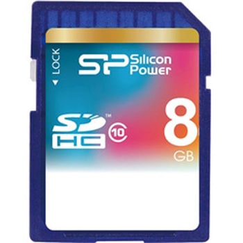 SDHCメモリーカード 8GB (Class10) 永久保証 シリコンパワー(Silicon Power)