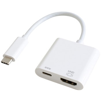 USB Type-C HDMI変換アダプター(PD充電対応) ホワイト GOPPA