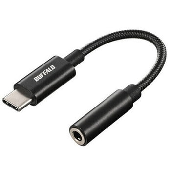 USB Type-C to 3.5mm 4極オーディオ 変換アダプター ブラック BUFFALO(バッファロー)
