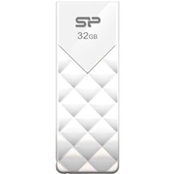 USB2.0フラッシュメモリ Ultima U03 32GB スノーホワイト スライド式 永久保証 シリコンパワー(Silicon Power)