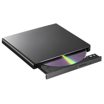 USB2.0対応 ポータブルDVDドライブ 書込ソフト添付 ブラック BUFFALO(バッファロー)