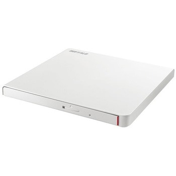USB2.0対応 ポータブルDVDドライブ 書込ソフト添付 ホワイト BUFFALO(バッファロー)