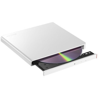 USB2.0対応 ポータブルDVDドライブ 書込ソフト添付 ホワイト BUFFALO(バッファロー)