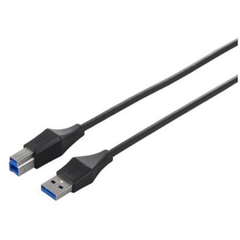 USB3.0 A to B スリムケーブル 0.5m ブラック BUFFALO(バッファロー)