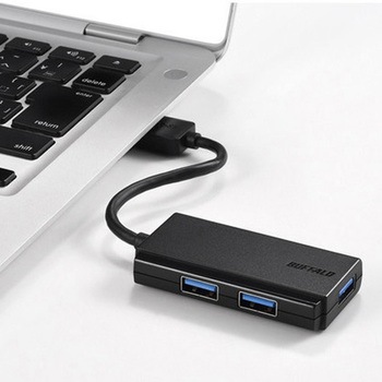 USB3.0 バスパワー 3ポート ハブ レッド - BUFFALO(バッファロー)