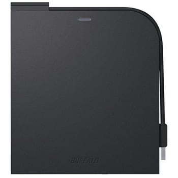 USB3.2(Gen1)対応 ポータブルDVDドライブ 書込ソフト添付 ブラック BUFFALO(バッファロー)
