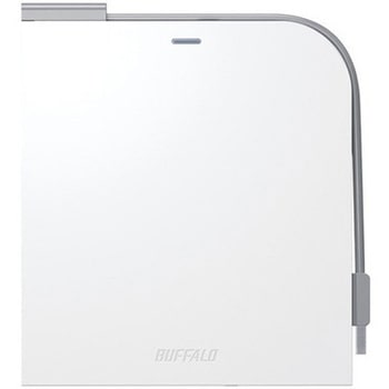 USB3.2(Gen1)対応 ポータブルDVDドライブ 書込ソフト添付 ホワイト BUFFALO(バッファロー)