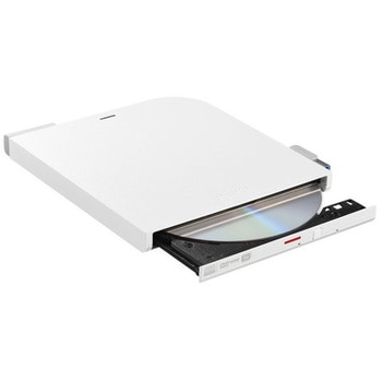 USB3.2(Gen1)対応 ポータブルDVDドライブ 書込ソフト添付 ホワイト BUFFALO(バッファロー)