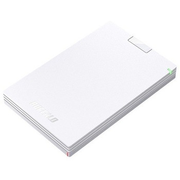 USB3.2(Gen1)対応ポータブルHDD Type-Cケーブル付 1TB ホワイト BUFFALO(バッファロー)