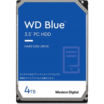 0718037-898605 WD Blue 内蔵HDD 3.5インチ 4TB 2年保証 WD40EZAX 1台 Western Digital  【通販モノタロウ】