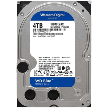 WD Blue 内蔵HDD 3.5インチ 4TB 2年保証 WD40EZAX Western Digital