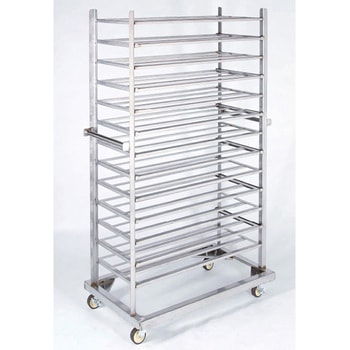 ENDO 18-8 天板・食パン兼用ラック6取26枚差 ホワイトサム