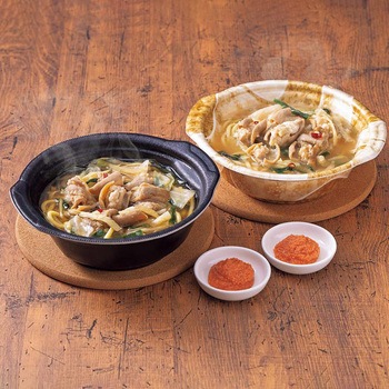 「やまや」辛子明太子付き個食もつ鍋セット(ちゃんぽん麺入) - やまや