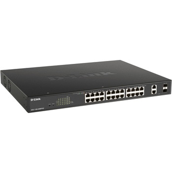 ギガビットL2 Easyスマートスイッチ、802.3bt PoE++対応(最大525W給電)、10/100/1000BASE-T×24 (20PoE+/4PoE++)、10/100/1000BASE-Tポート×2、SFPコンボスロット×2 D-LINK