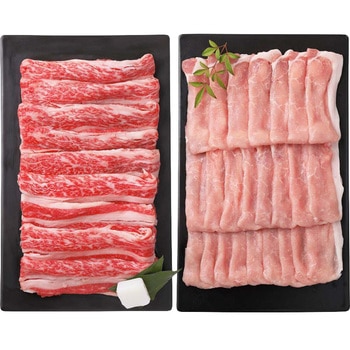 国産牛と国産豚のすき焼き用 - ノーブランド