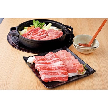 国産牛と国産豚のすき焼き用 - ノーブランド