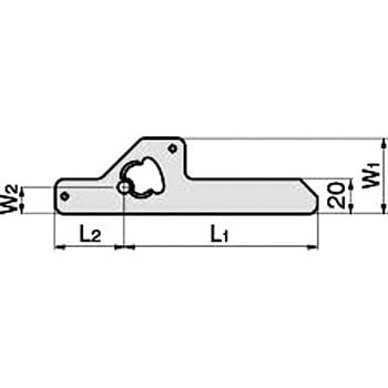 平面ハンドルカジリ防止用止め金 TAKIGEN(タキゲン)