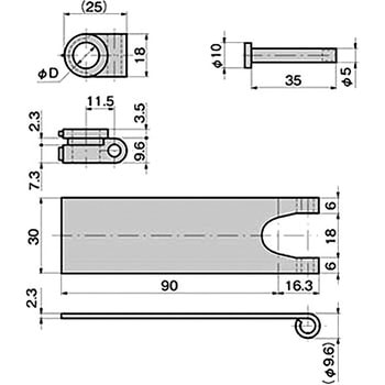 ロッドスリーブ(Φ6ロッド用) TAKIGEN(タキゲン)
