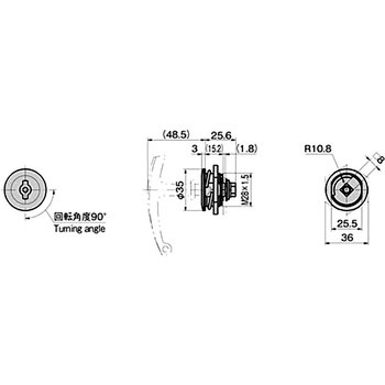 防水ロックハンドル TAKIGEN(タキゲン)