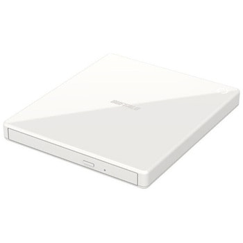 スマホ用CDレコーダー「ラクレコ」DVD再生&microSDスロット搭載モデル ホワイト BUFFALO(バッファロー)
