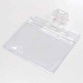 ボタンに留めるネームホルダー クリップウェア