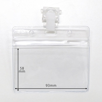 ボタンに留めるネームホルダー クリップウェア