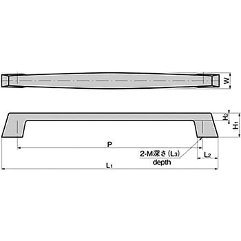 角型7号取手(P=100) TAKIGEN(タキゲン)