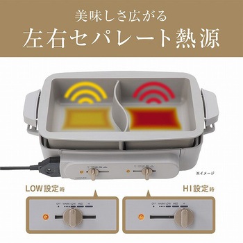 セパレートグリラー(グレー) コイズミ