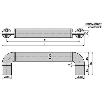 マルチ取手(P=140×20) - TAKIGEN(タキゲン)